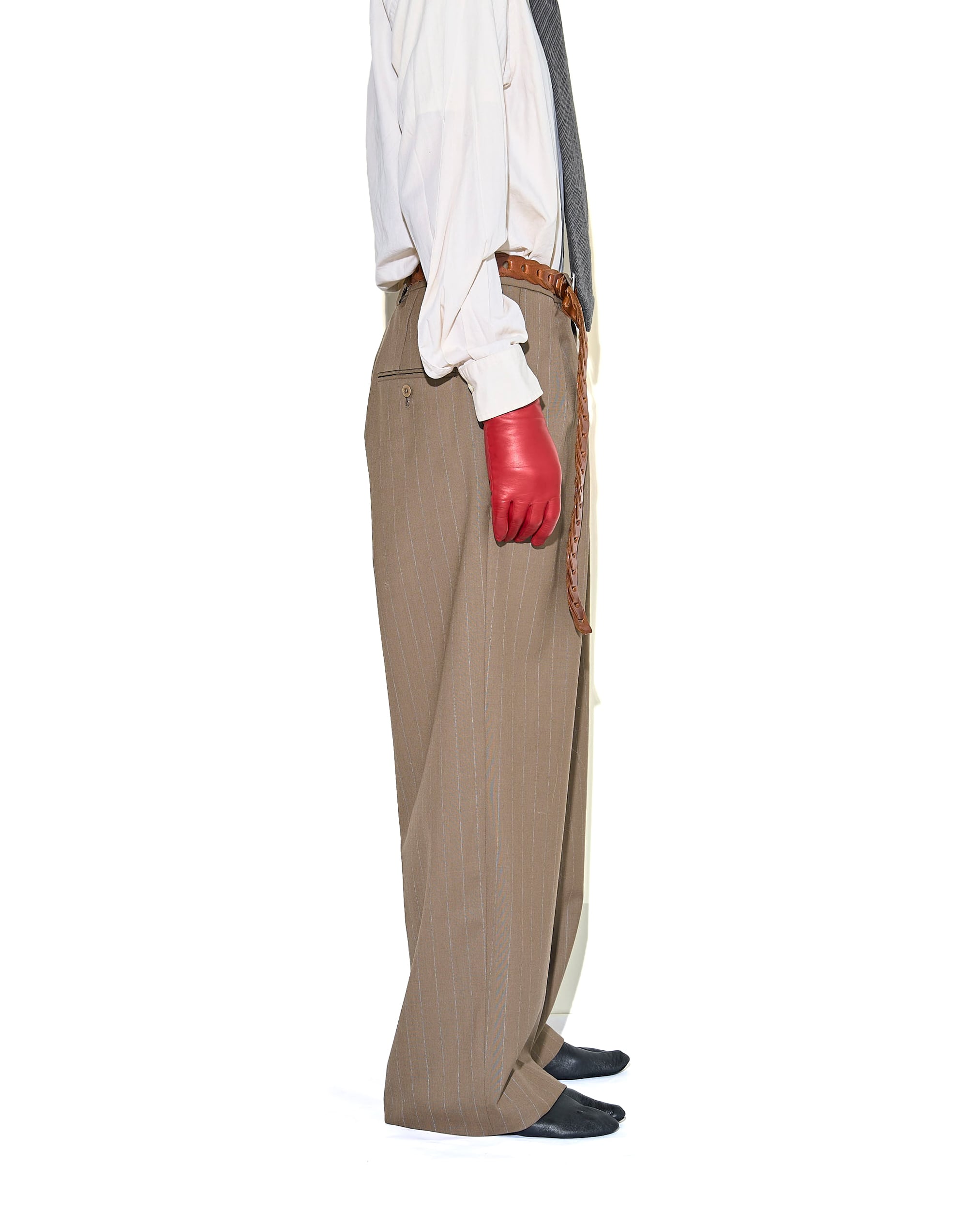 m’s braque Tucked Wide Pants ベージュ サイズ38 EXCLUSIVE〕m's braque 