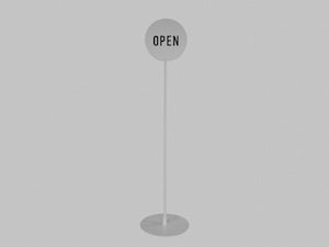 STAND SIGN -OPEN&CLOSED-  WHITE/ スタンドサイン/看板/送料無料(北海道・沖縄・離島除く)