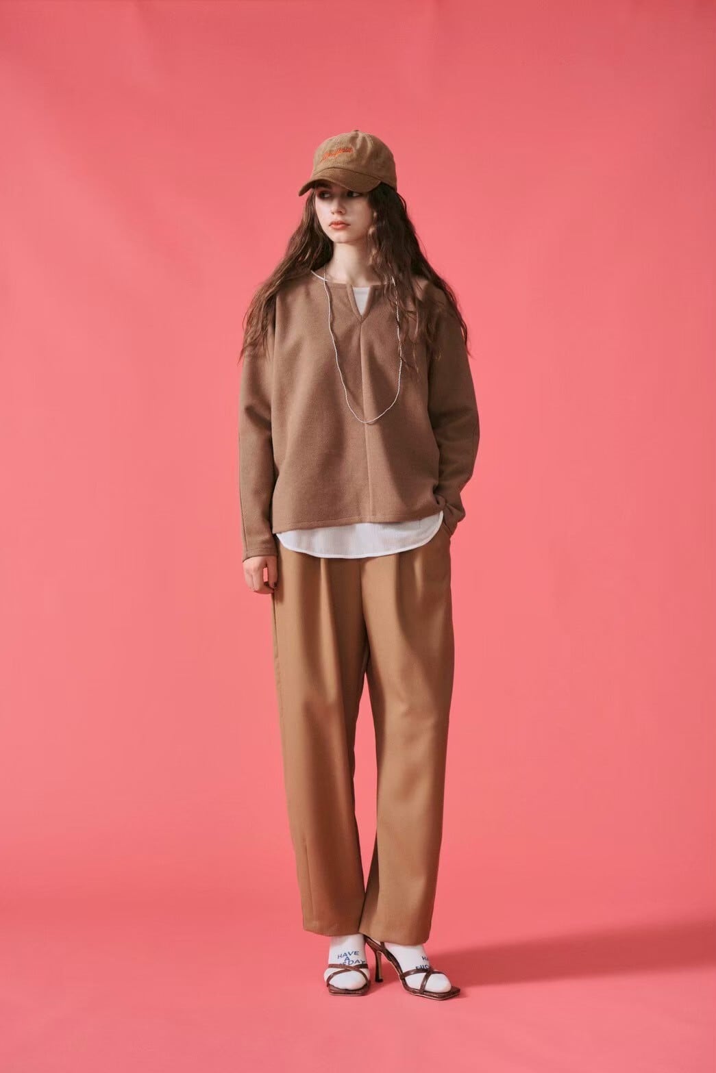 【LEMELANGE】セットアップ可　ストレッチジャージープルオーバー 8551005