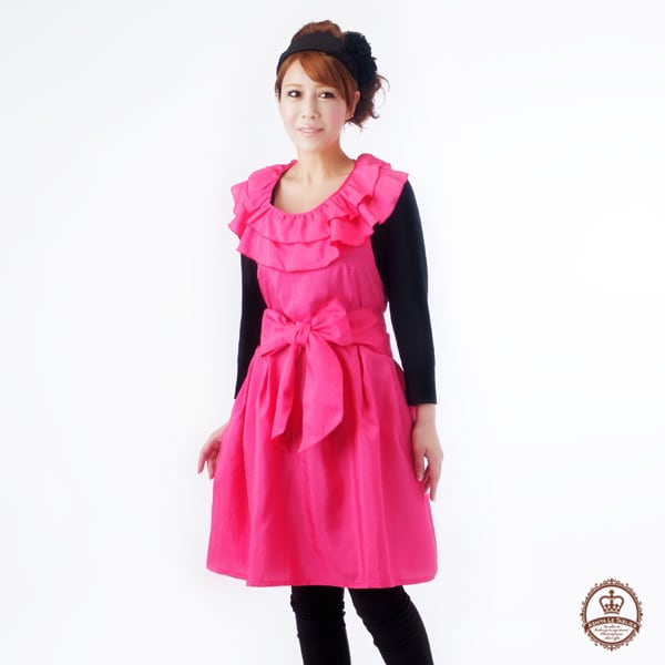 姫エプロン ダブルラウンドカラー芦屋ル・タブリエ | LE TABLIER