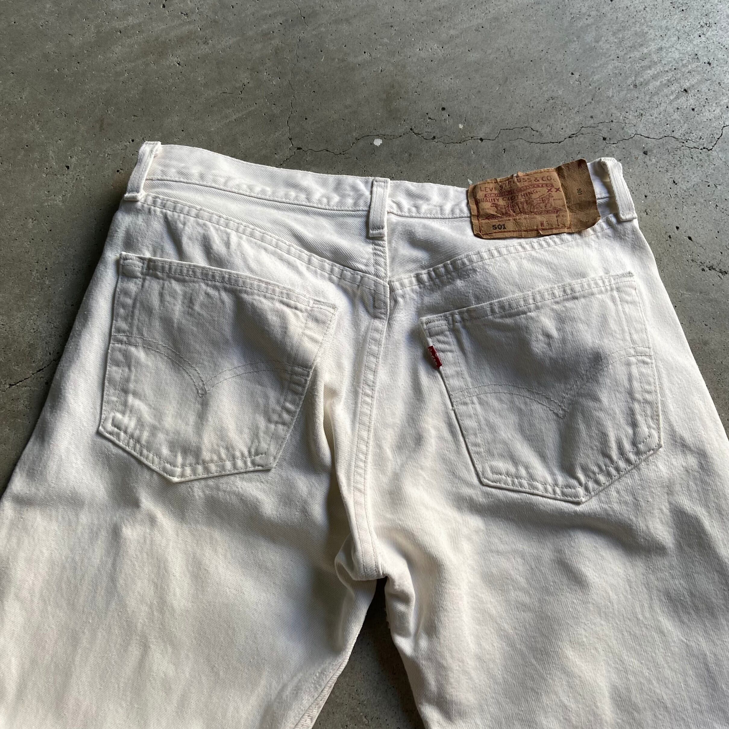 最終値下！90s levis 501 ホワイト　リーバイス　USA製