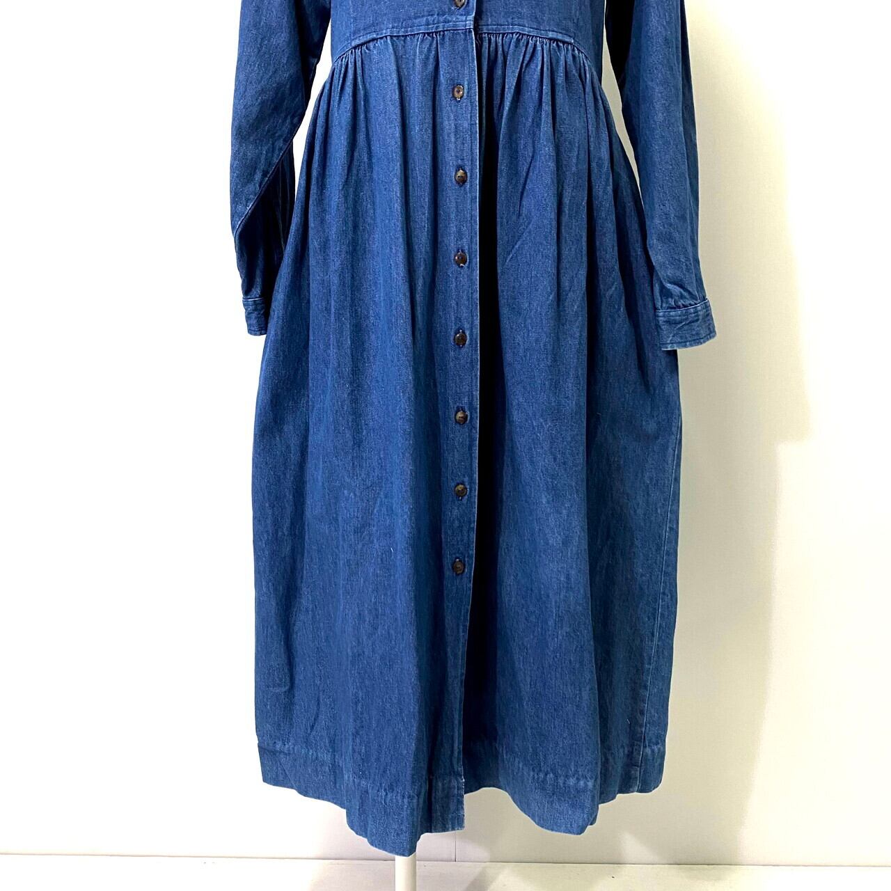 USA製 Eddie Bauer エディーバウアー フロントボタン デニム ロング