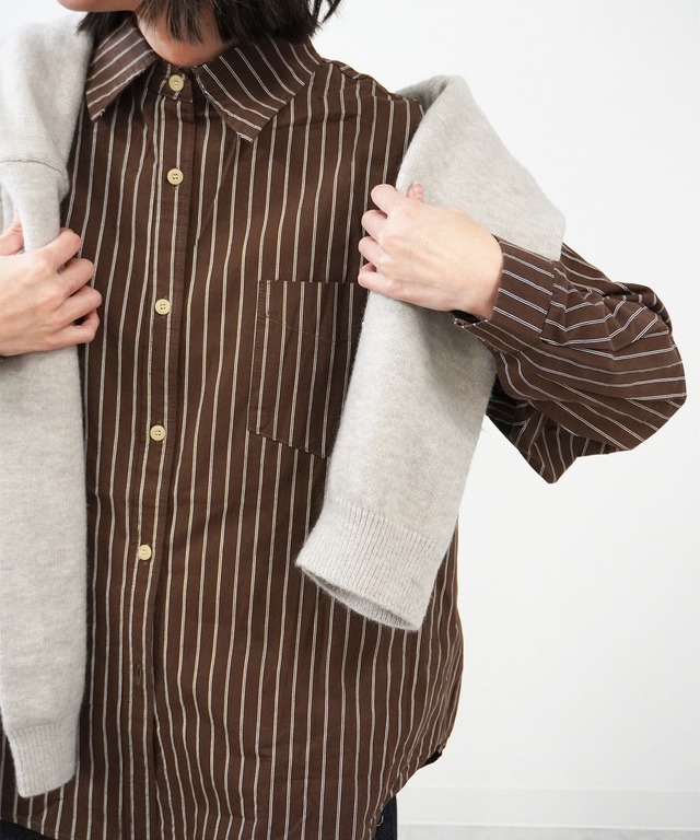 ストライプオーバーサイズSH　5840011（1224）