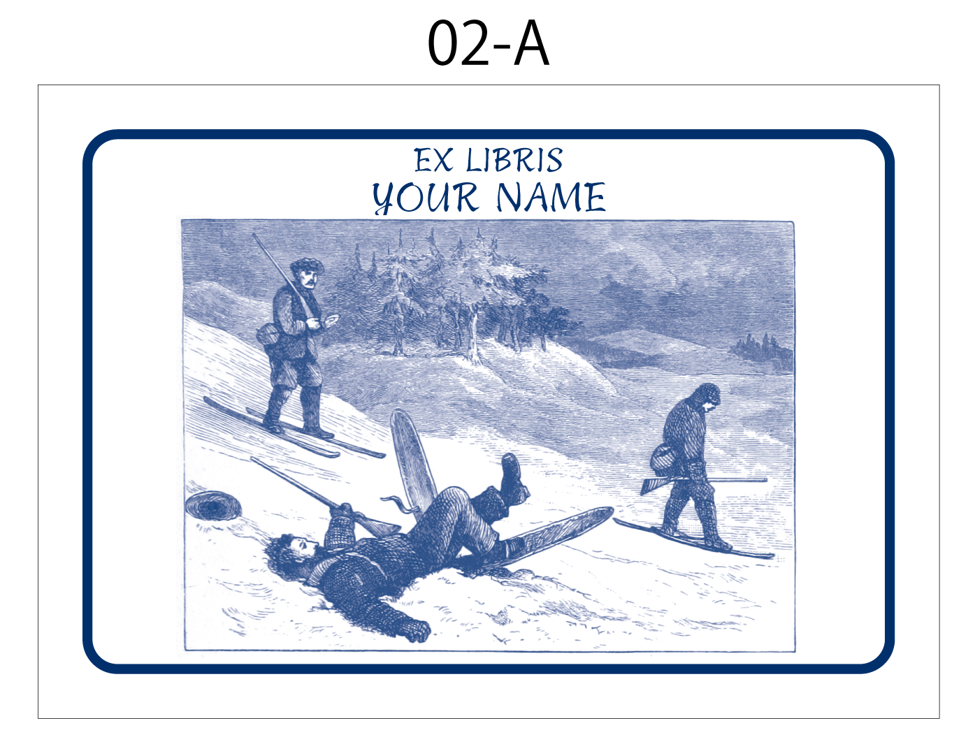 蔵書票02 *名入れサービス付き*