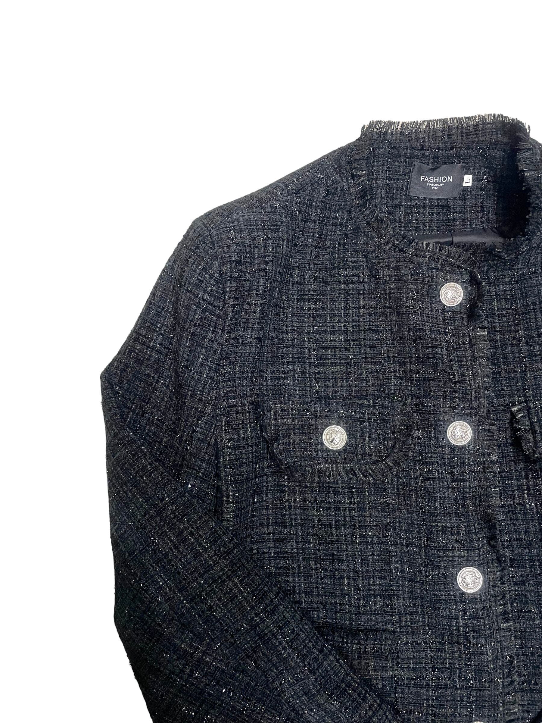 ALUDE SELECT】elegant lame tweed jacket(2color) | 【ALUDE】韓国 