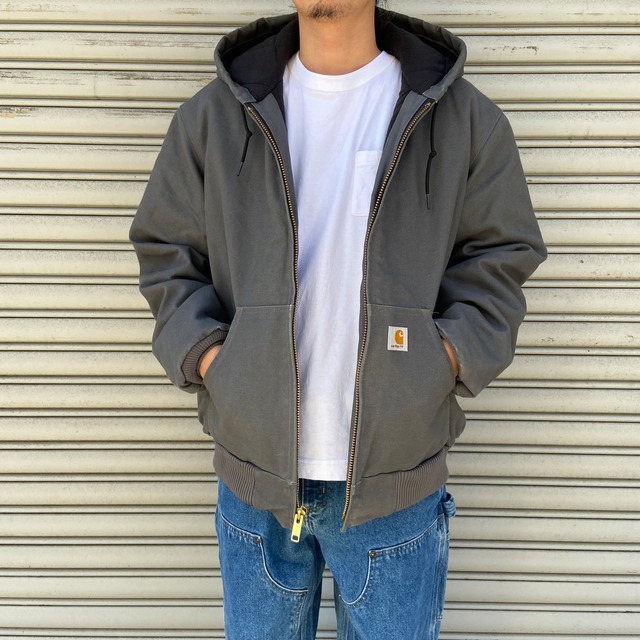 USA製　carhartt カーハート　アクティブジャケット　ダックジャケット　グレー　M