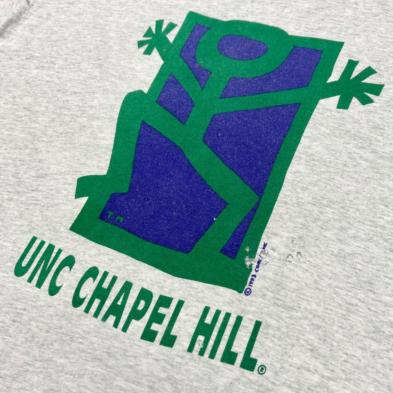 90年代 USA製 UNC CHAPEL HILL カレッジロゴ プリントTシャツ メンズ 