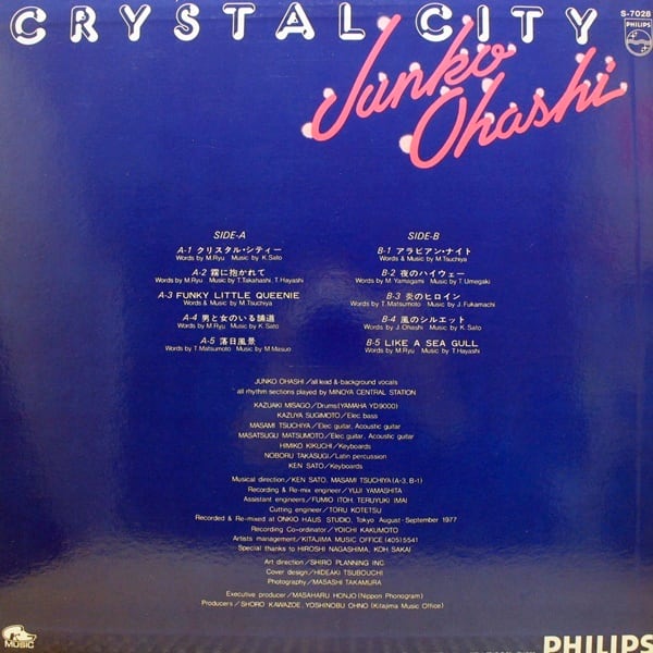 大橋純子* & 美乃家セントラル・ステイション / Crystal City クリスタル・シティー [S-7028] - 画像2