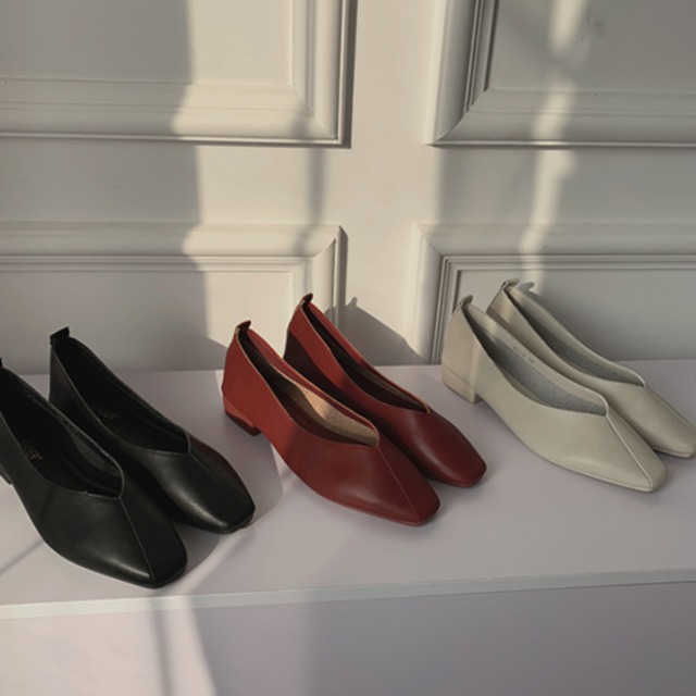 フラットシューズ　ソフト ベーシック パンプス★３色