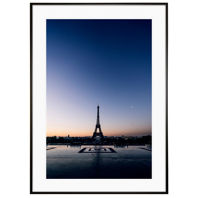 フランス写真 パリ シャン・ド・マルス公園から見るエッフェル塔 インテリアアートポスター額装 AS3028