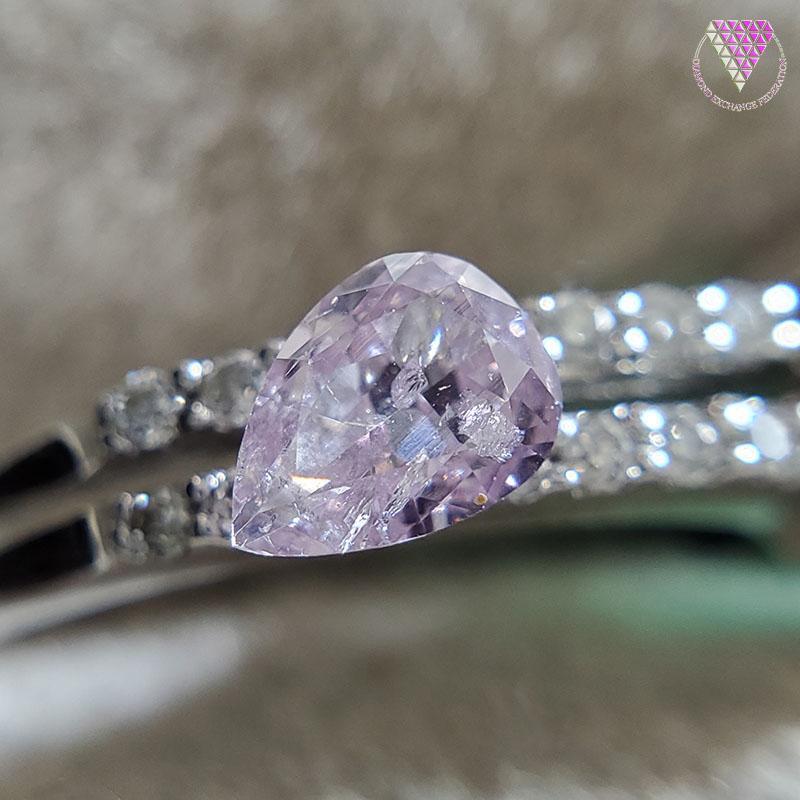 0.177 ct Fancy Purple Pink I1 CGL 天然 ピンク ダイヤモンド ルース ...