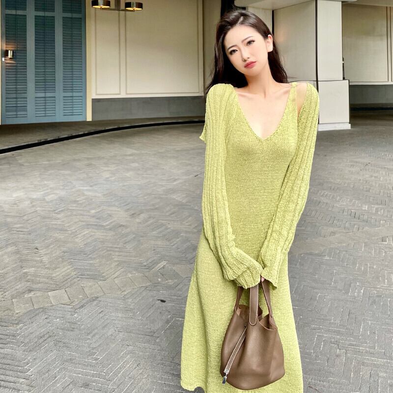 ニットカーディガンオータムスタイルショートコート ブラックジャケット 秋物 ガールズファッション63419365677