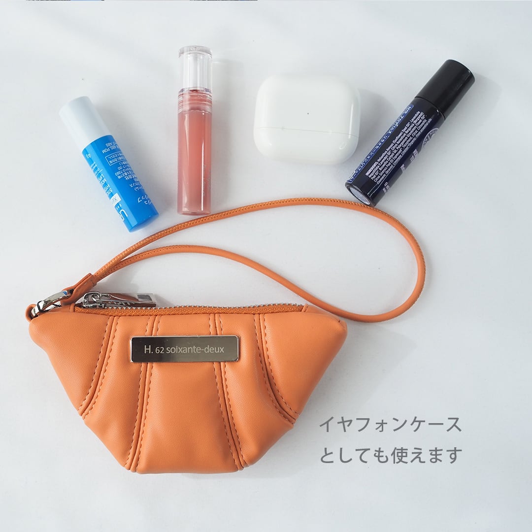 バッグチャーム ポーチ ハーフムーン h.62 アッシュソワソンドゥ 1520