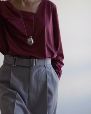 JIL SANDER　DRAPED NECK TOP