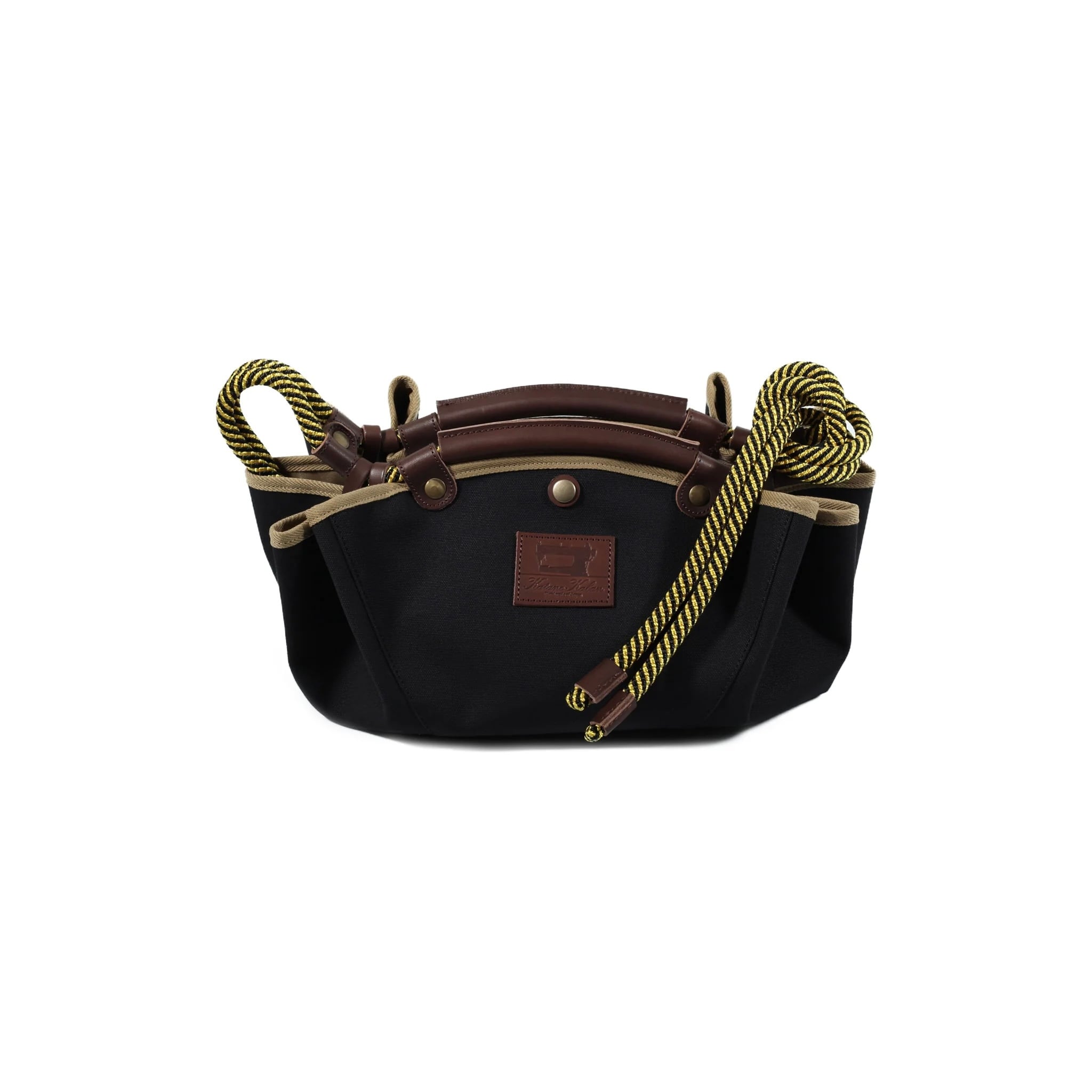 Katano Kaban CIRCLE BAG65(Black x Beige) | Katano Kaban