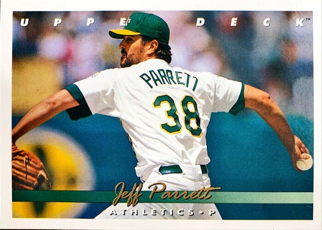 MLBカード 93UPPERDECK Jeff Parrett #311 ATHLETICS