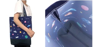 ◆受注生産◆「栗ーリー柄」◆全面フルカラーMサイズトート