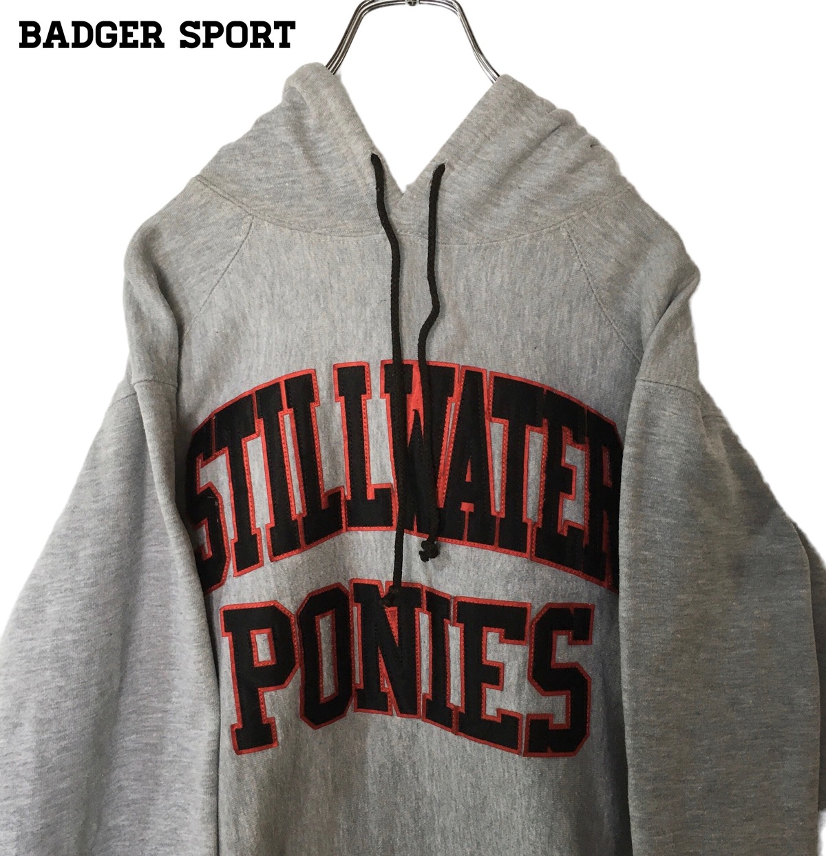 US輸入】badger sport スウェット パーカー プルオーバー アーチロゴ 