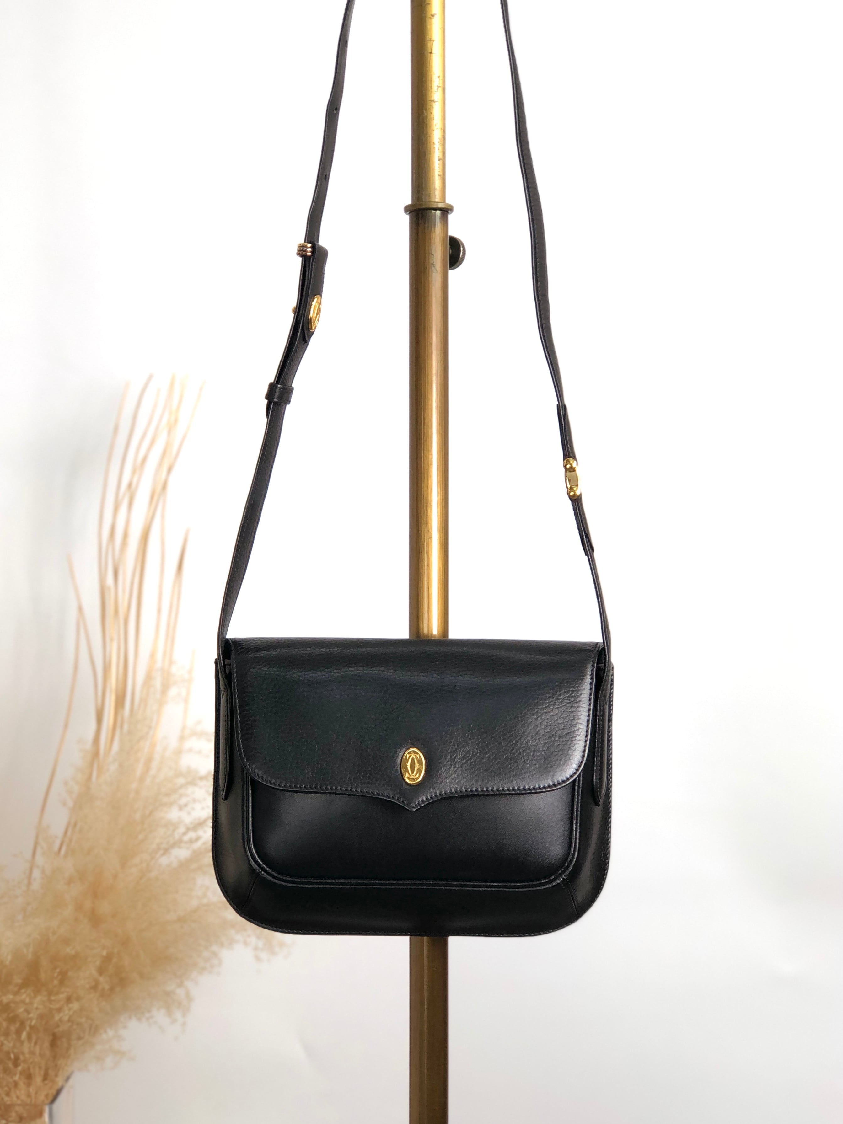 【美品】セリーヌ　ハンドバッグ　Cサルキー　キャンバス　レザー　ブラック CELINE セリーヌ トートバッグ ブラック ブラゾン キャンバス レザー