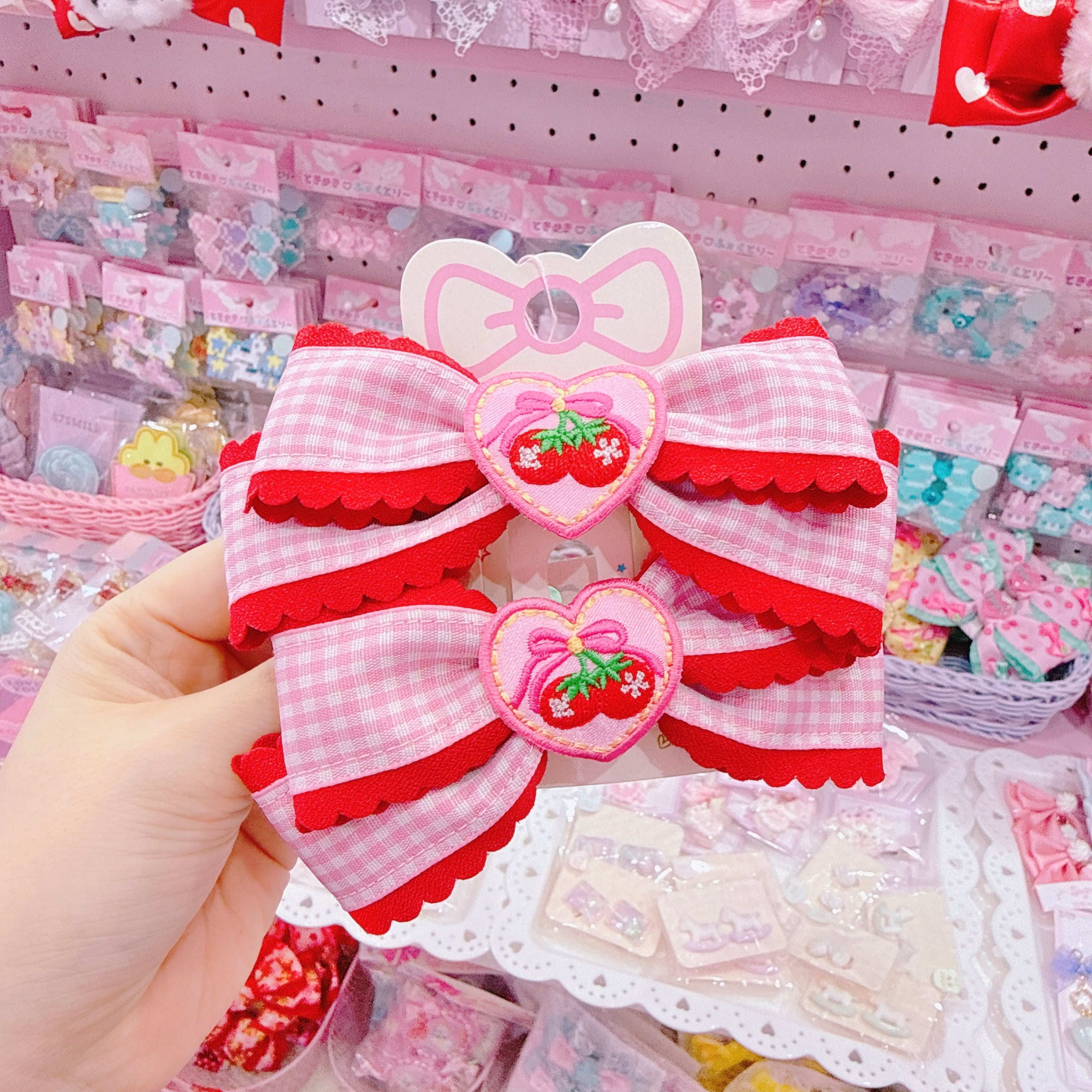 【J2】14-13ツインリボンヘアクリップ