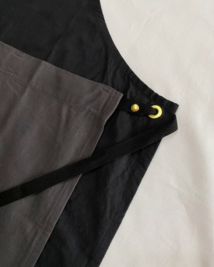 POLITE work apron 01 BK / ポライト ワークエプロン 01(ブラック)