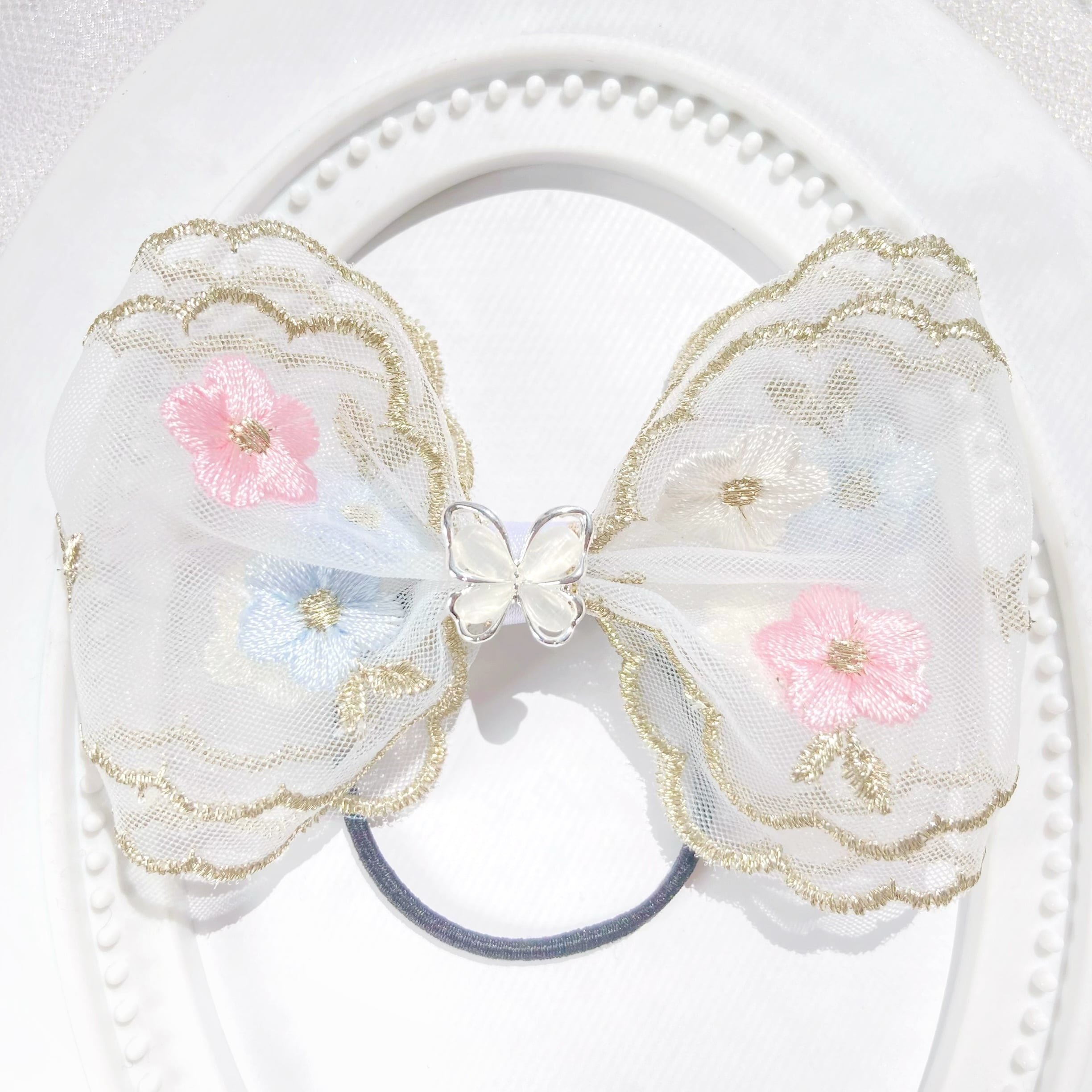 グログラン レースリボン ベビー ヘアクリップ ヘアピン ヘアゴム 髪飾り グログラン レースリボン ベビーヘアクリップ ヘアピン ヘアゴム