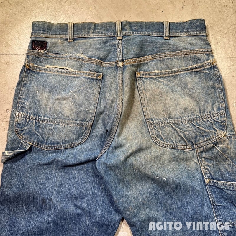 60's~ Lee 191Z リー デニムペインターパンツ 黒タグ 42TALON ペンキ