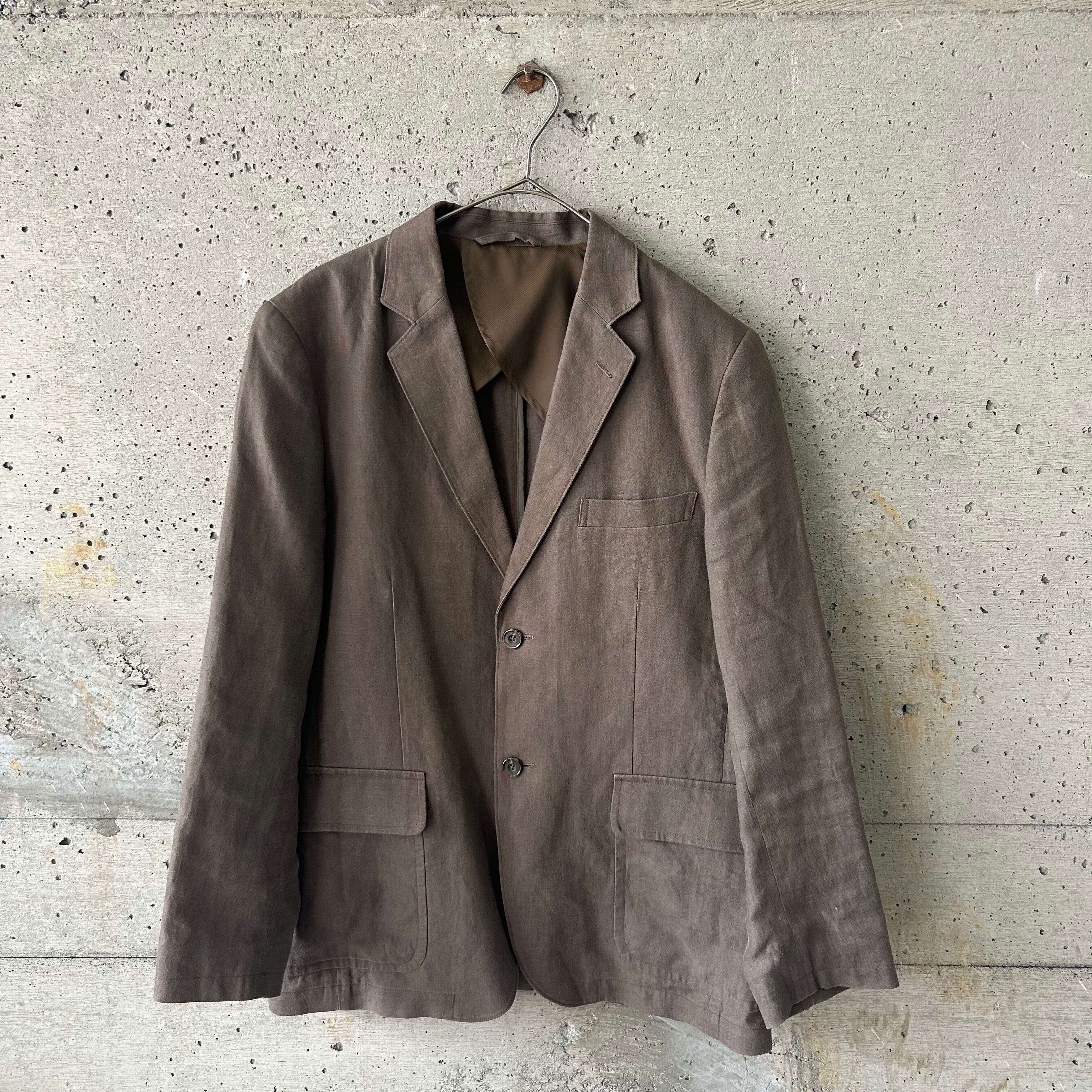 khaki linen jacket