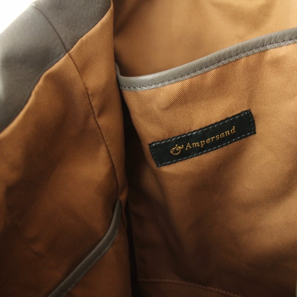 Ampersand 2way WP leather tote bag L（2ウェイ防水レザートート