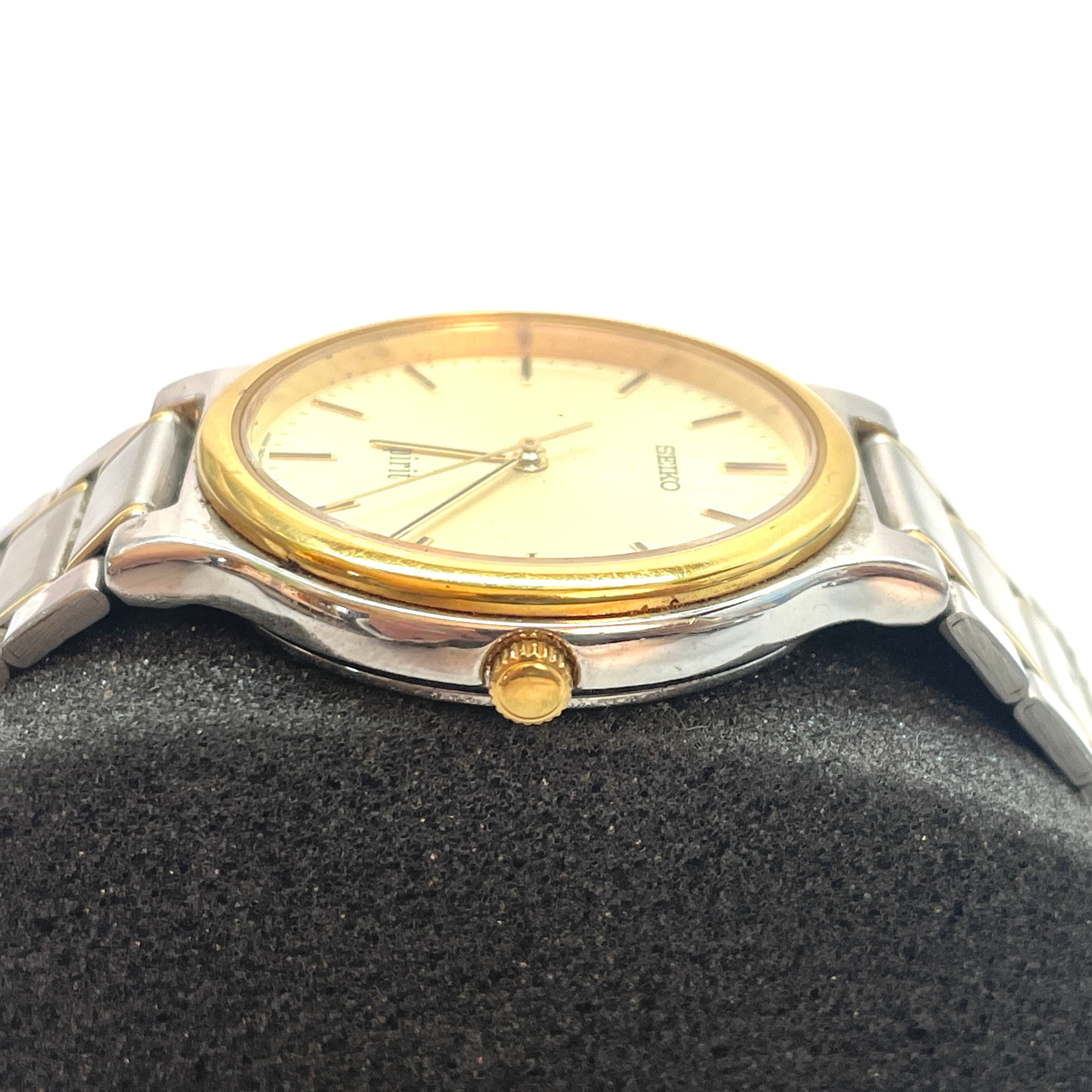 SEIKO セイコー SPIRIT スピリット 7N01-6A70 ゴールド文字盤 コンビ