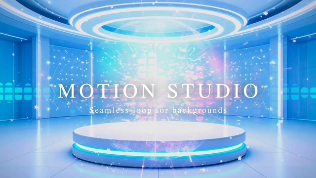 近未来のバーチャルステージの動画素材