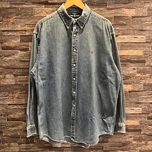 RALPH LAUREN BLAIRE DENIM B.D SHIRT