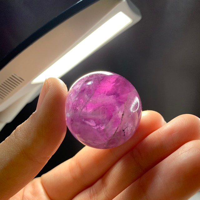 s140パープルフローライトスフィア