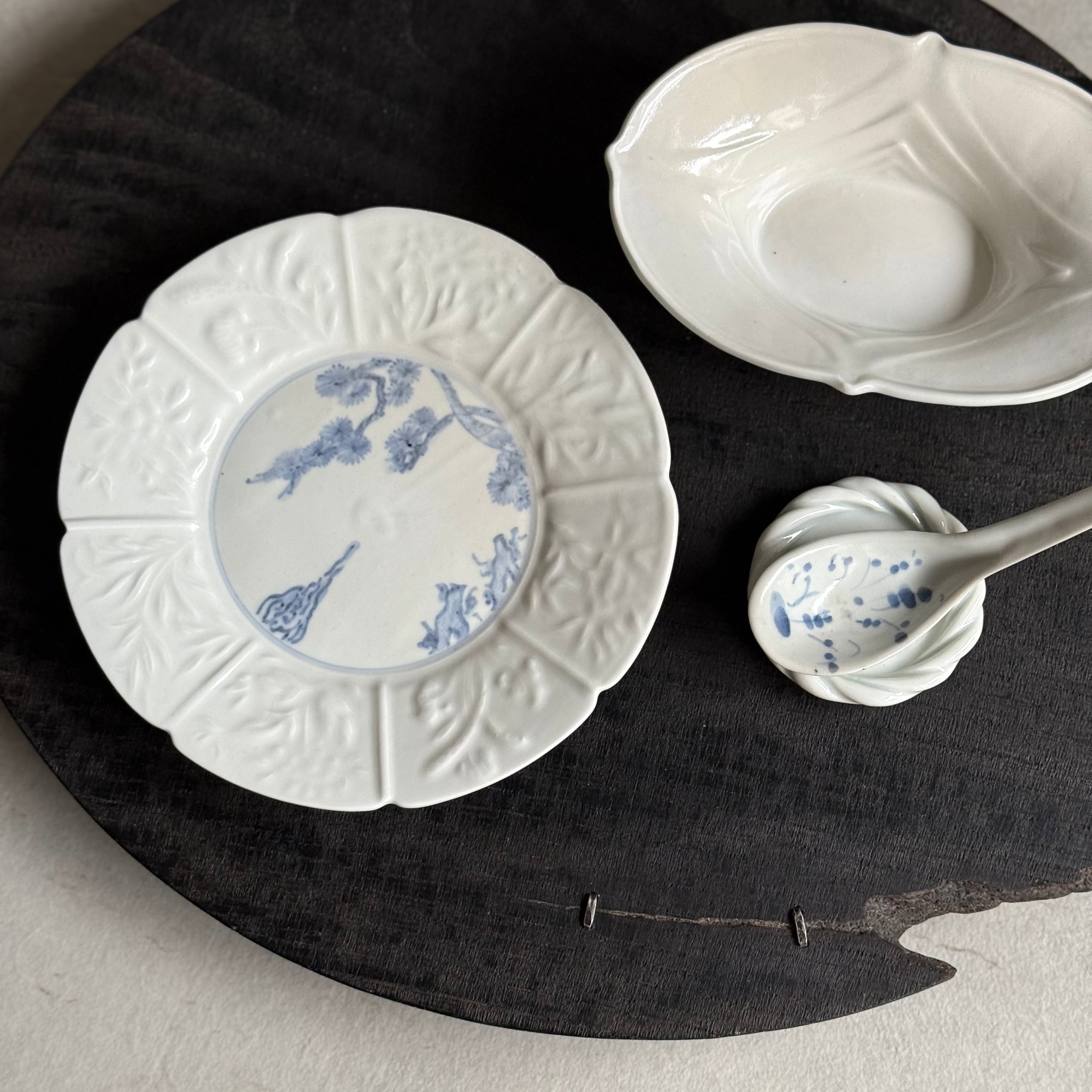 豊増一雄 染付散蓮華(小) | gallery 一白