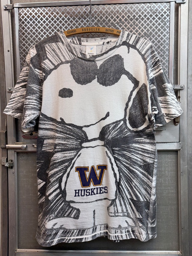 90s  SNOOPY (AOP) University of Washington HUSKIES / Jostens made in usa 画像