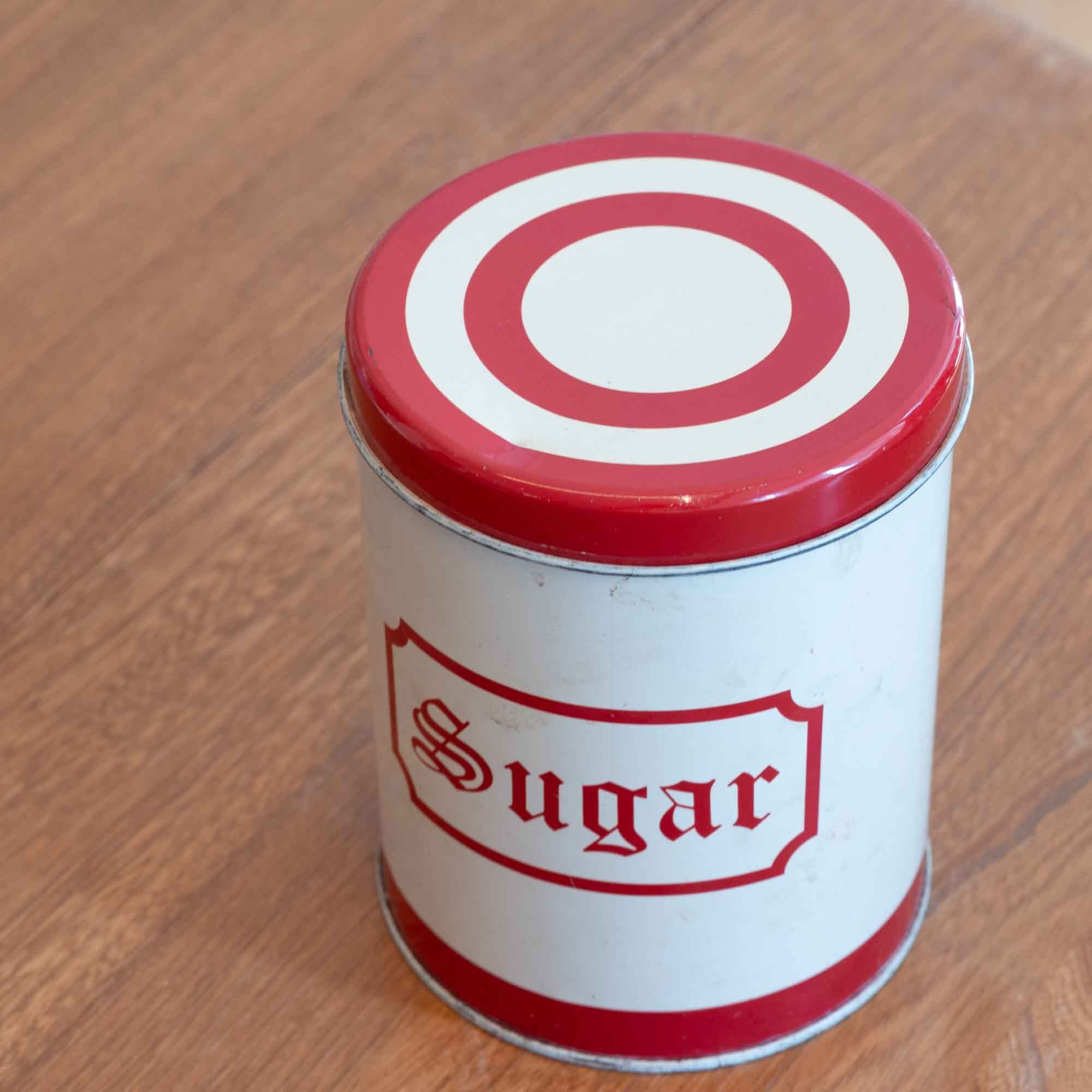 英国　Regency Ware　リージェンシー　ウェアー社製  SUGAR （砂糖）缶