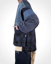 MK27A-V-01  CLOAK-VEST  #BLU  TYPE２