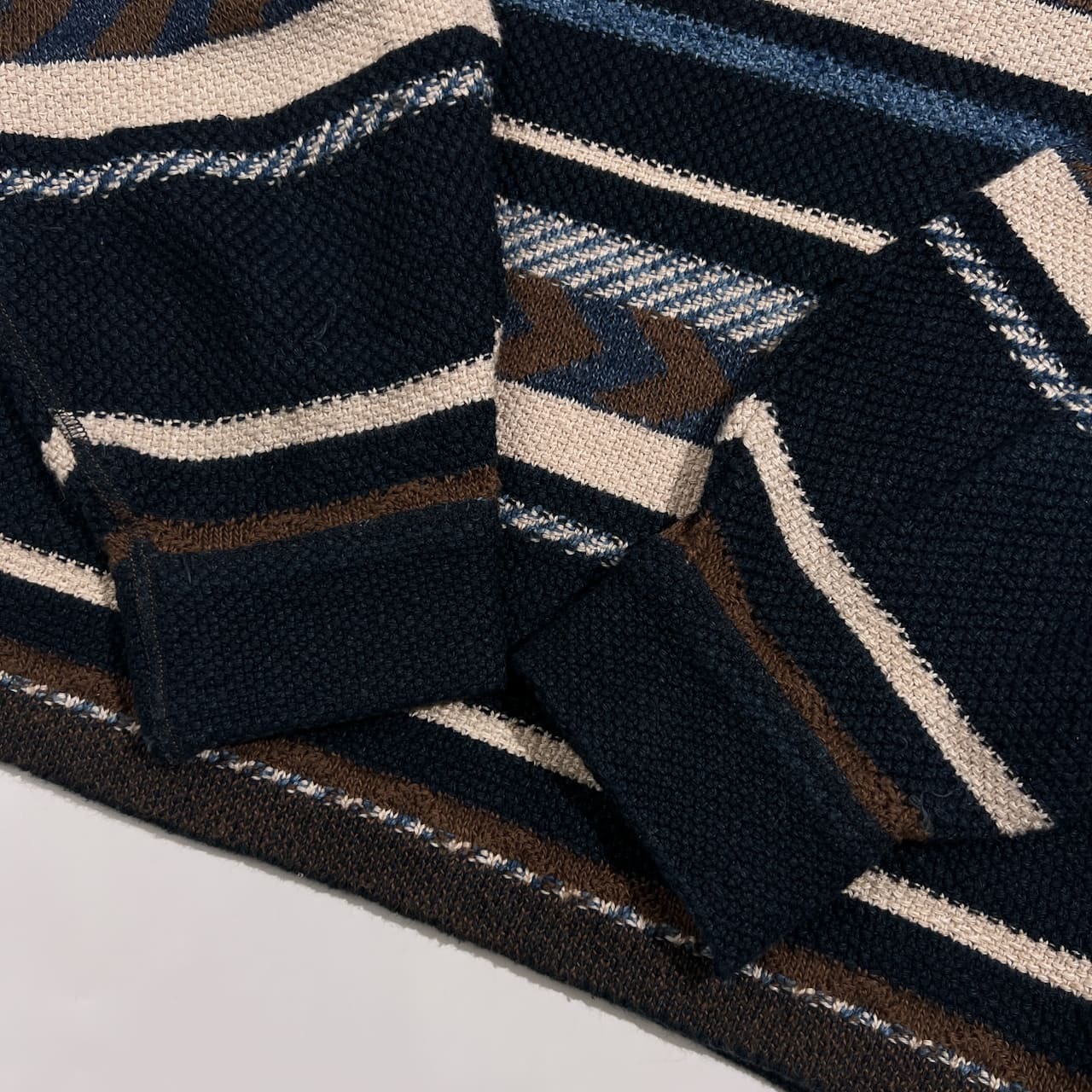 45R フォーティーファイブアール ボーダー柄 コットン ニット セーター サイズ 0/ネイビー系 レディース
