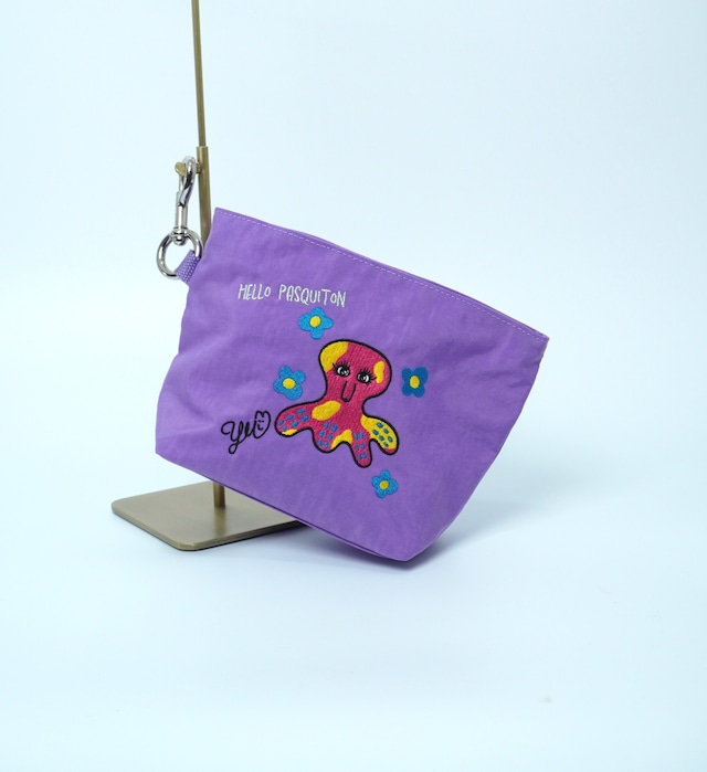 TP37-PPL   Trapezoid Clip Pouch