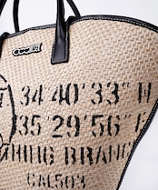 ROCKロゴペイントサマーバスケットBAG CQ-46510H