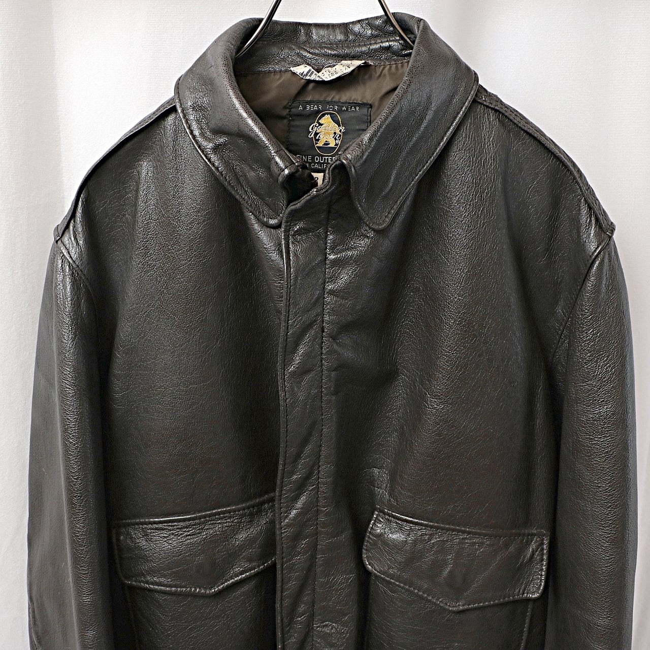 60s GOLDEN BEAR ゴールデンベアー レザー フライト A-2 60s GOLDEN BEAR ゴールデンベアー レザー フライト A-2