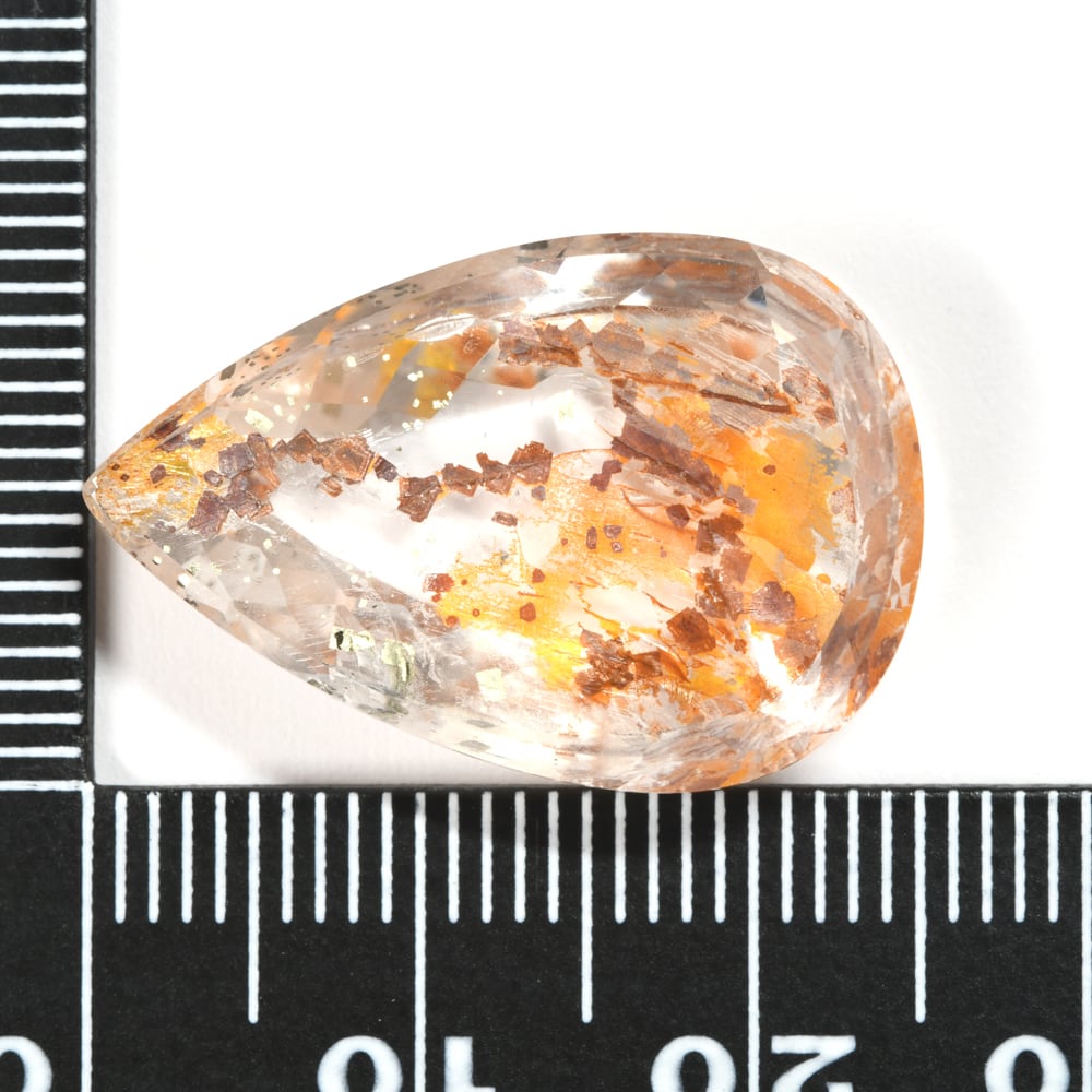 パイライト・ライモナイトインクォーツ ブラジル産 16.06ct #JWA2915