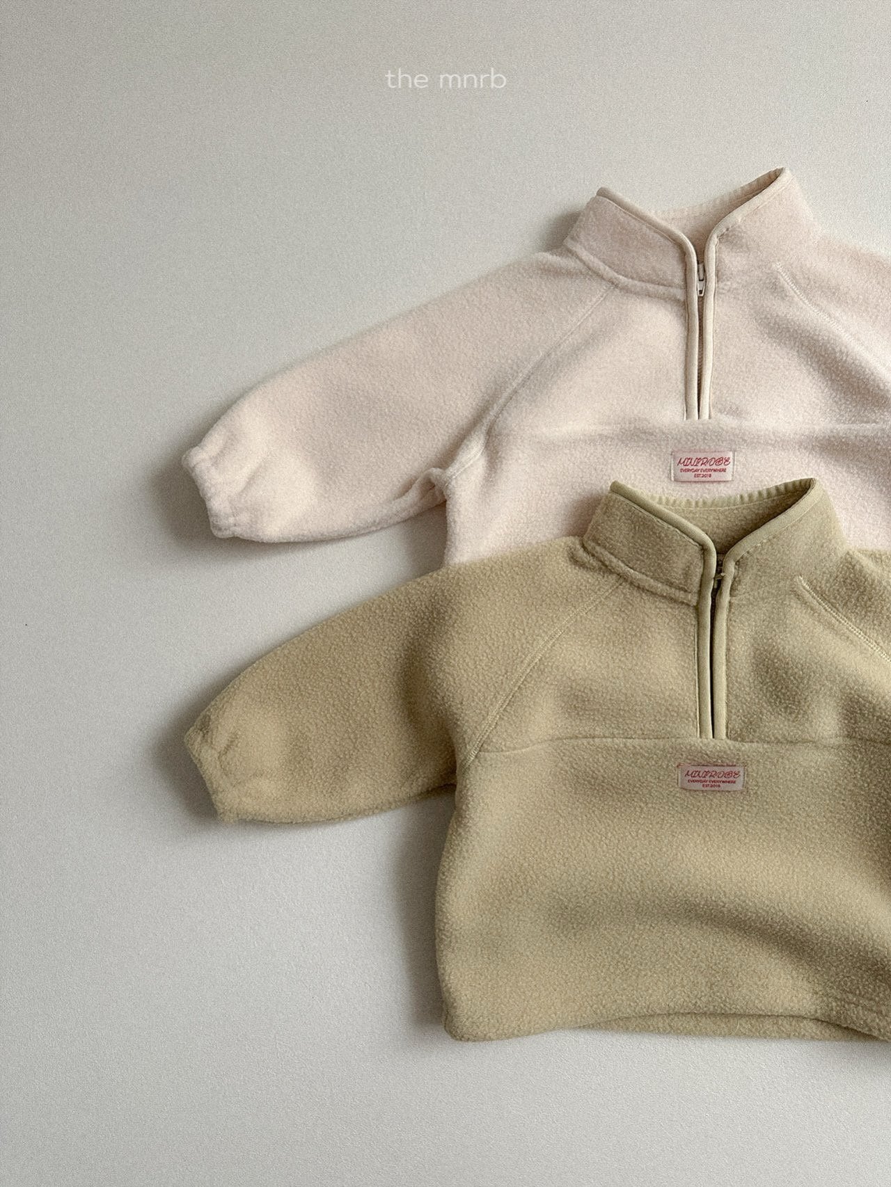 【即納】King’s fleece semi-zip-up / minirobe