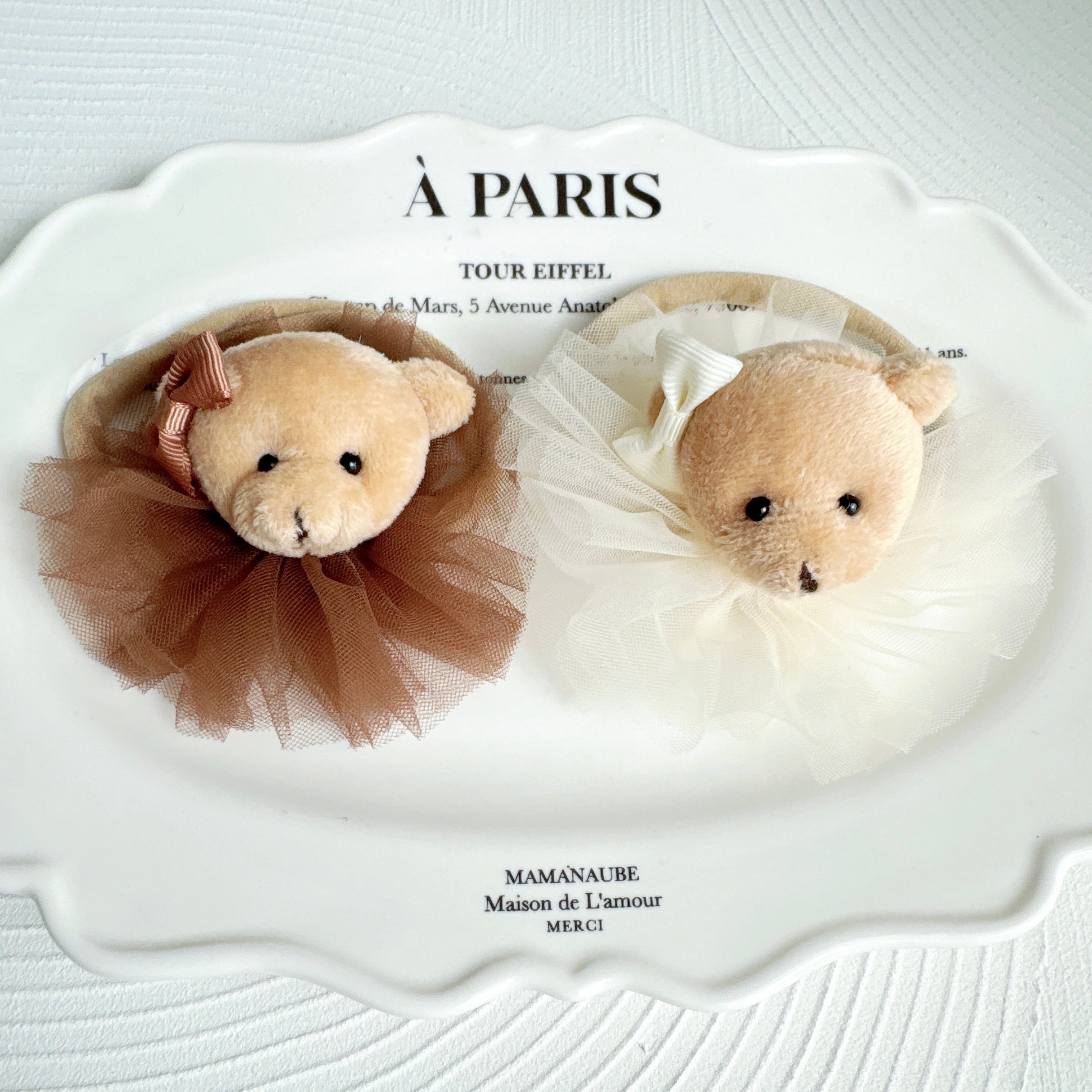 シフォンくまさんヘアバンド