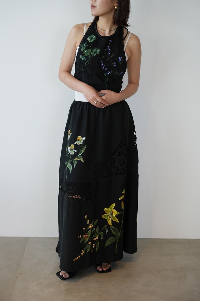 vintage lace skirt cherry
