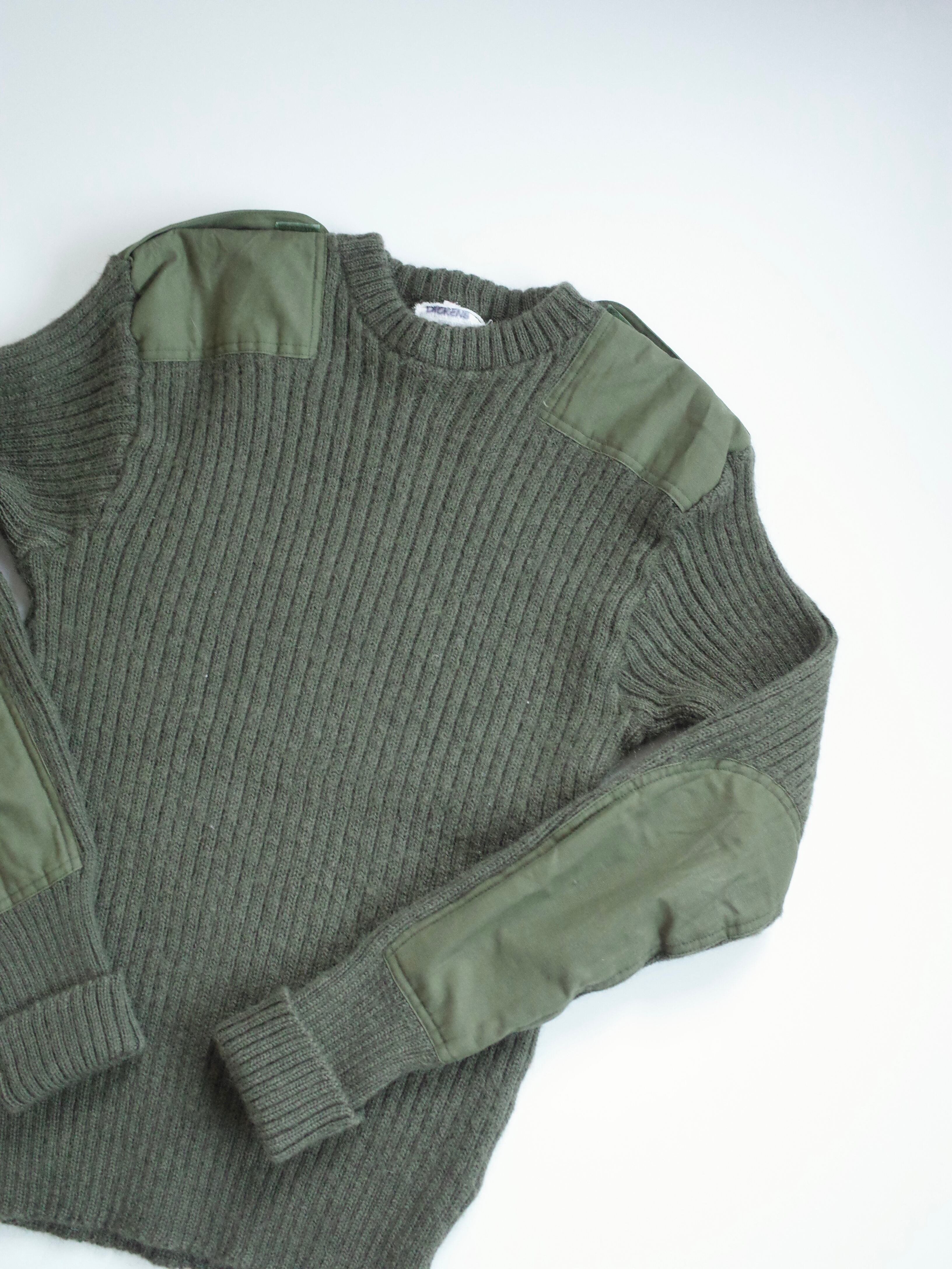 80s military command sweater