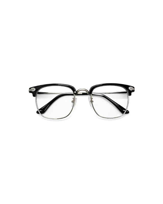 【ALUDE SELECT】brow frame clover eyewear（2color）