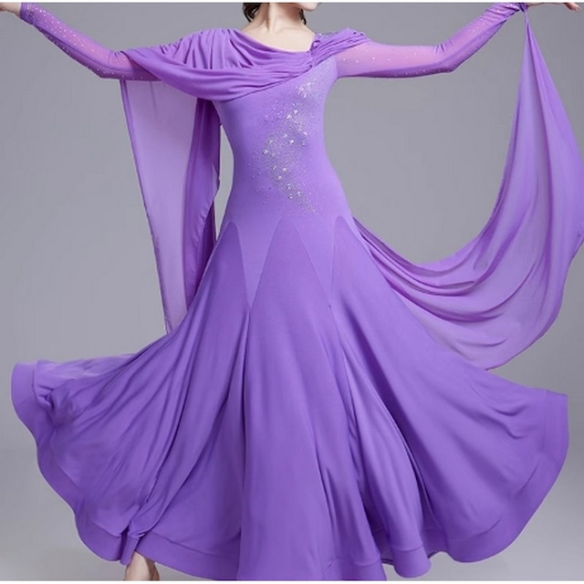 ドレープシフォン Aライン エレガンス ロングドレスds0558