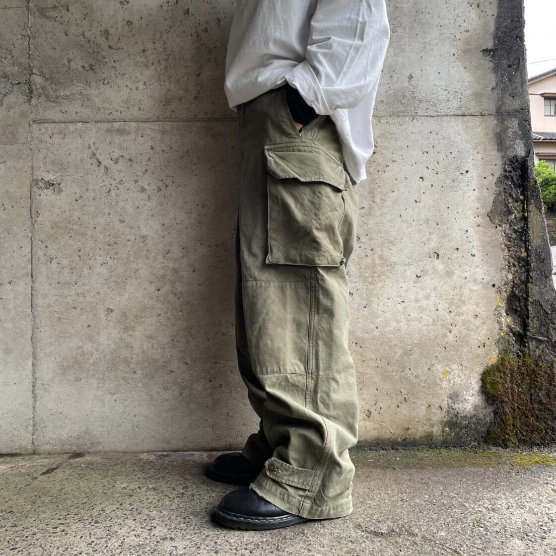 KU249】本物 サイズ22相当 フランス軍 M-47 カーゴパンツ 前期 | Pay ID