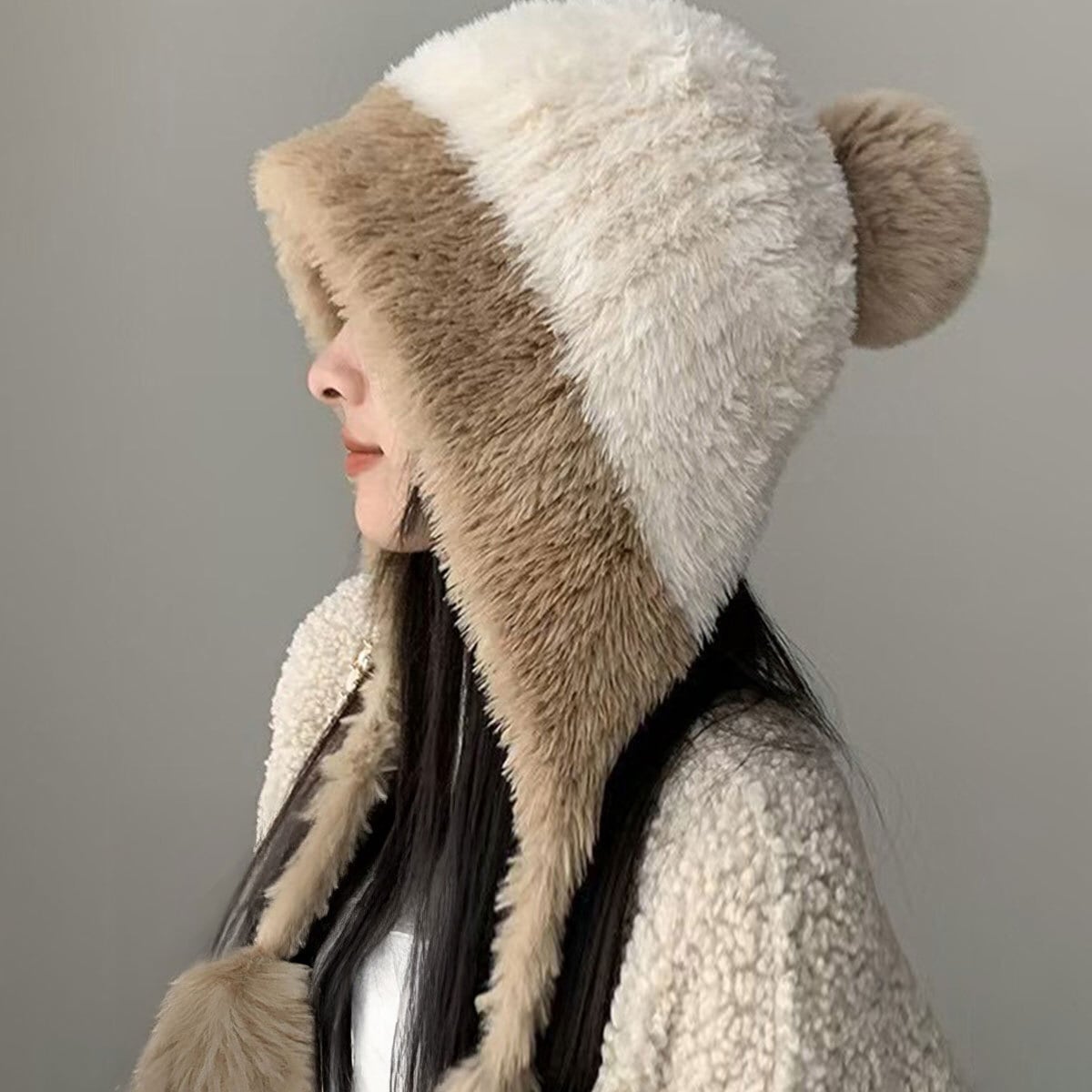 ニット帽 ボア 帽子 レディース 秋冬 韓国 防寒 保温 ふわふわ もこもこ おしゃれ 大人 かわいい ポンポン付き ニットキャップ 小顔 大人可愛い 大人女子